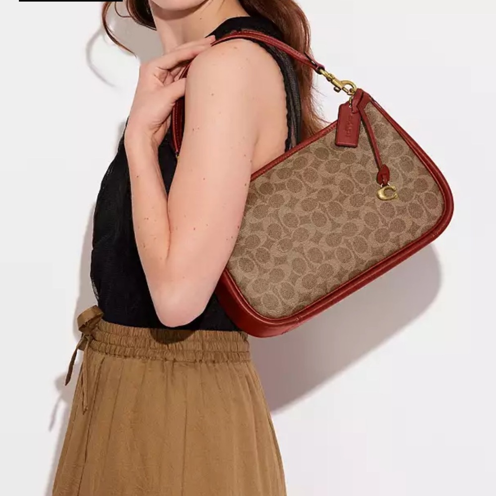 COACH Cary Crossbody Bag In Signature Canvas NWT